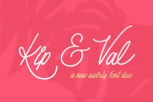 Kip & Val Scirpt Font Duo Font Download