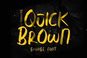 Quick Brown | Grunge Font Font Download