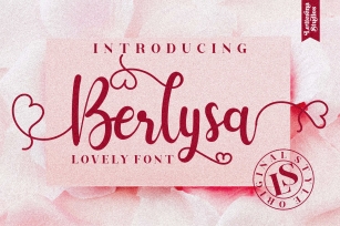 Berlysa - Beautiful Lovely Script Font Font Download