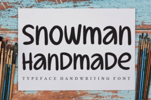 Snowman Handmade Font Download