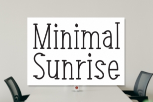 Minimal Sunrise Font Download