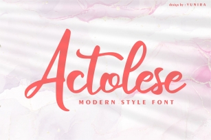 Actolese | Modern Style Font Font Download