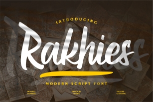 Rakhies | Modern Script Font Font Download