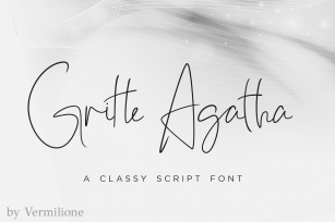 Gritte Agatha Font Download