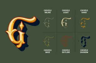Chivels - Chiseled Vintage 3D Type Font Download