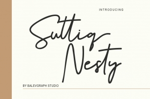 Suttiq Nesty Handwritten Script Font Font Download