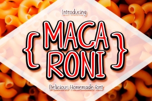 Macaroni handwritten font Font Download