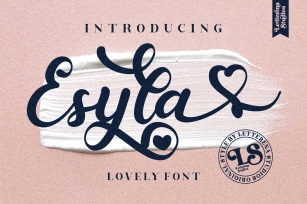Esyla - Beautiful Lovely Script Font Font Download