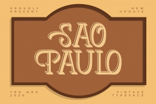 Sao Paulo | Vintage Typeface Font Download