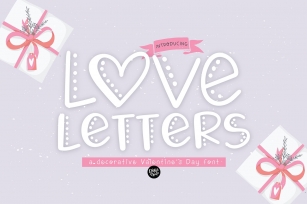 LOVE LETTERS Valentines Day Font Font Download