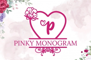 Pinky Monogram Font Download