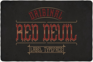Red Devil Typeface Font Download