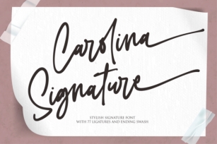 Carolina Signature Font Download