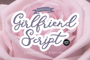 GIRLFRIEND SCRIPT Valentines Day Font Font Download