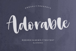Adorable Modern Handwritten Font Font Download