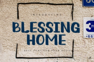 Blessing Home Font Download