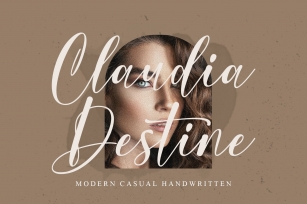 Claudia Destine - Modern Casual Handwritten Font Download