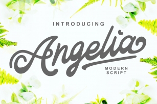 Angelia - Modern Script Font Download
