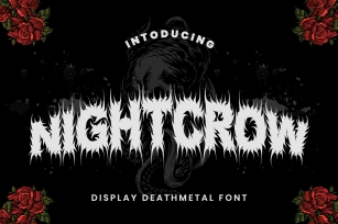 NIGHTCROW - Deathmetal Font Font Download