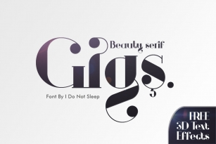 Gigs Beauty Serif Font Font Download