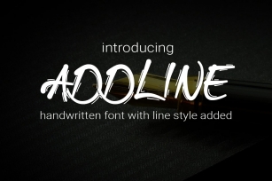 Addline - Handwritten Bold Font Font Download