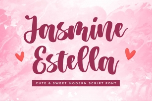 Cute Script Font - Jasmine Estella Font Download