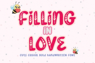 Filling in Love Font Download