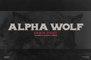 Alpha wolf - Serif font Font Download