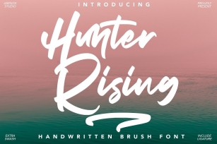 Hunter Rising - Brush Font Font Download