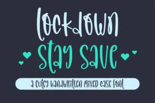 Lockdown Stay Save Font Download