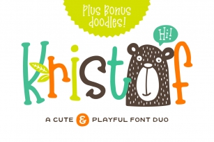 Kristof Font Duo + Doodles! Font Download