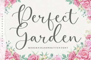 Perfect Garden Modern Handwritten Font Font Download