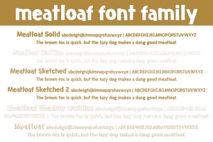 Meatloaf Font Family Font Download