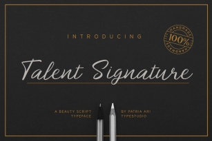 Talent Signature Font Download