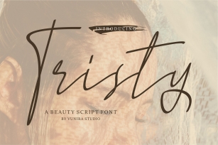 Tristy | A Beauty Script Font Font Download