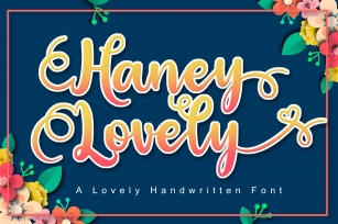 haney lovely Font Download