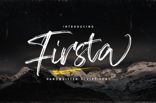 Firsta - Handwritten Font Font Download