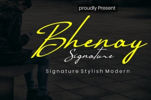 Bhenay Signature Font Download
