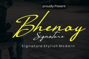 Bhenay Signature Font Download