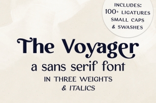 The Voyager display font Font Download