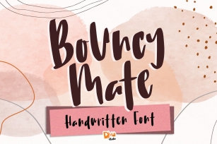 Bouncy Mate Quirky Handwritten Font Font Download