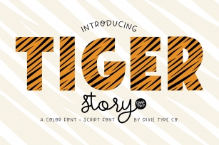 TIGER STORY Color Font Duo Font Download