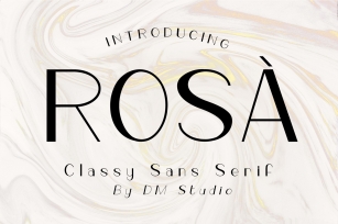 ROSA - Classy Sans Serif Font Download