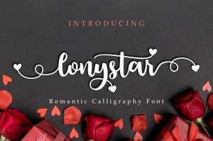 Lonystar | A Romantic Calligraphy Font Font Download