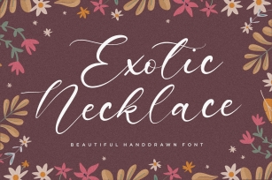 Exotic Necklace Beautiful Handdrawn Font Font Download