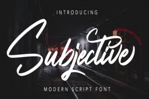 Subjective Font Download