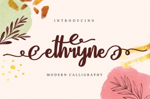 Ethryne | Modern Calligraphy Font Font Download