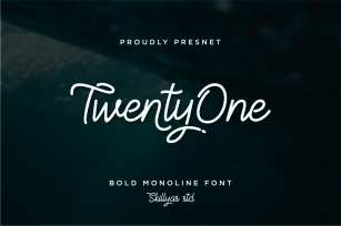 TwentyOne semi bold script font Font Download