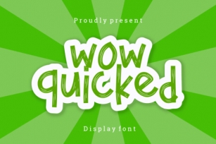 Wow Quicked Font Download