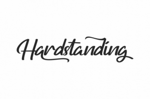 Hardstanding Font Download
